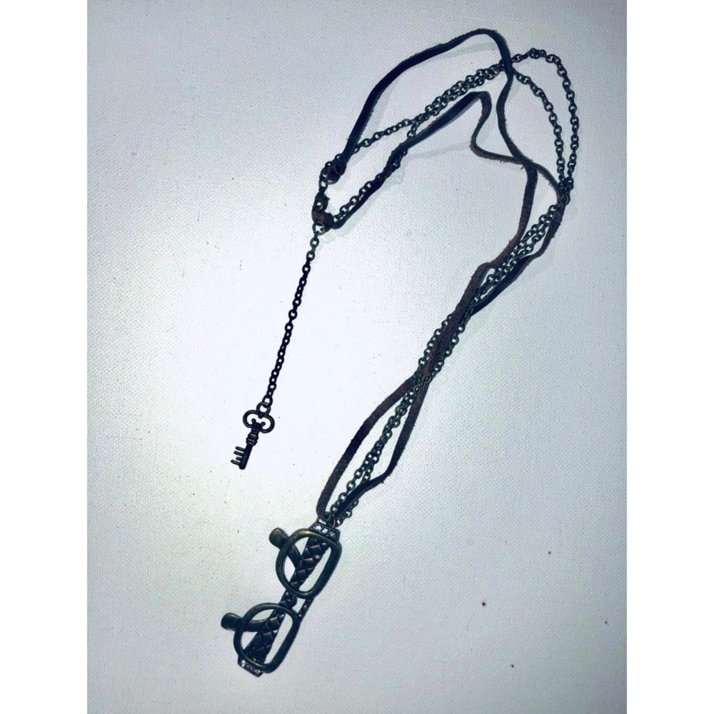Glasses Pendant Necklace